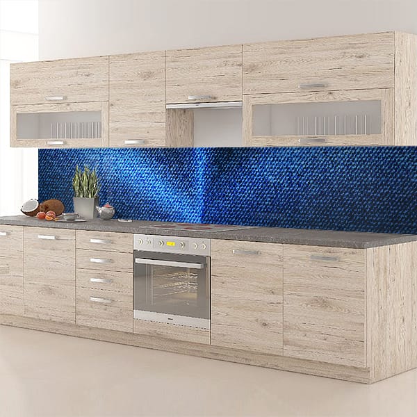 crédence tissu jean bleu étoile