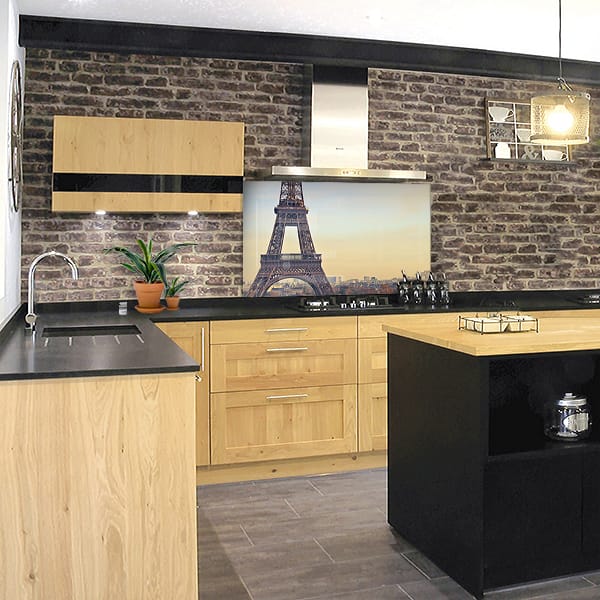 crédence tour Eiffel fond hotte