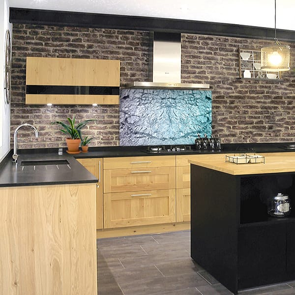 crédence béton couleur 2 hotte