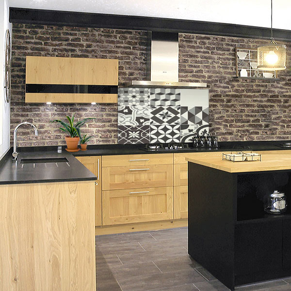 carreaux de ciments nuances de gris