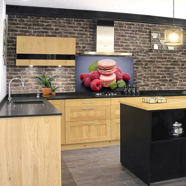 fond de hotte macaron framboises