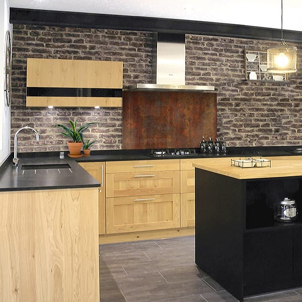 crédence rouille hotte