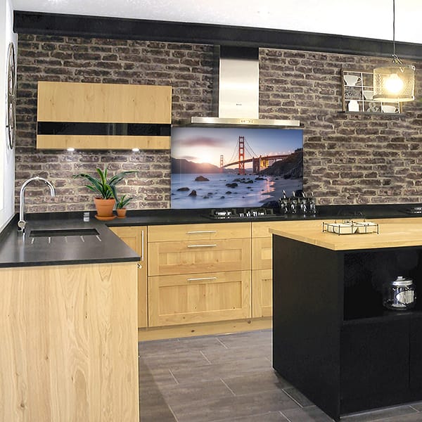 crédence Golden Gate 3 fond hotte