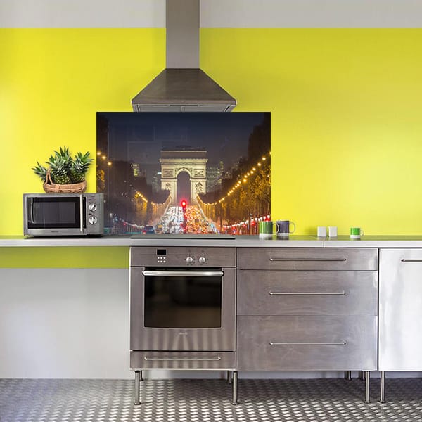 crédence champs Elysées fond hotte