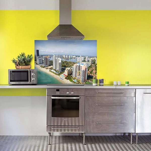 crédence ville balnéaire fond hotte