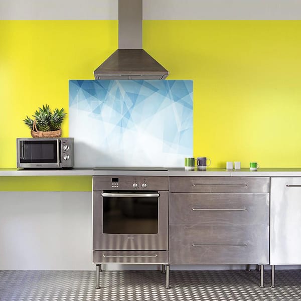 crédence lowpoly bleu hotte