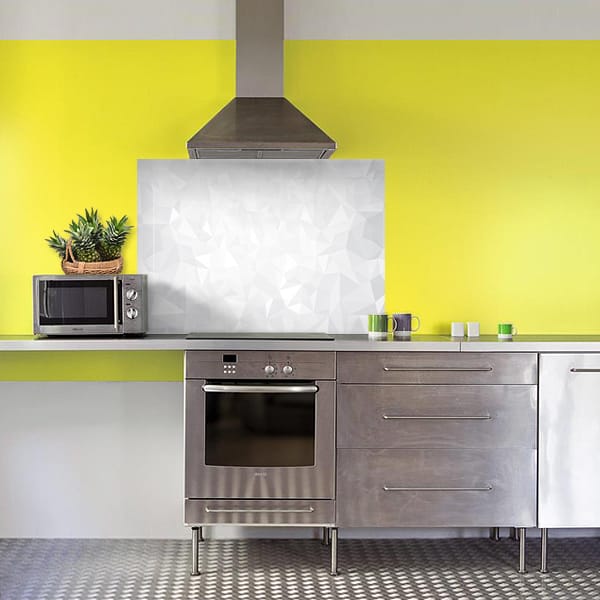 crédence triangle blanc hotte