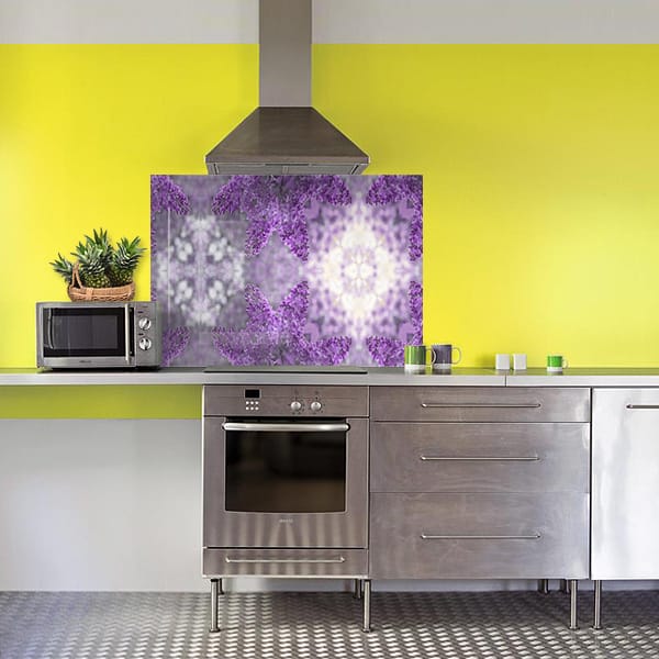 fond de hotte mosaïque violette grosse