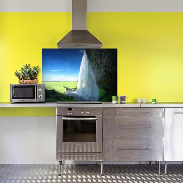 crédence cascade fond hotte