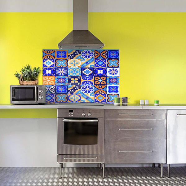 carreaux de ciments bleu