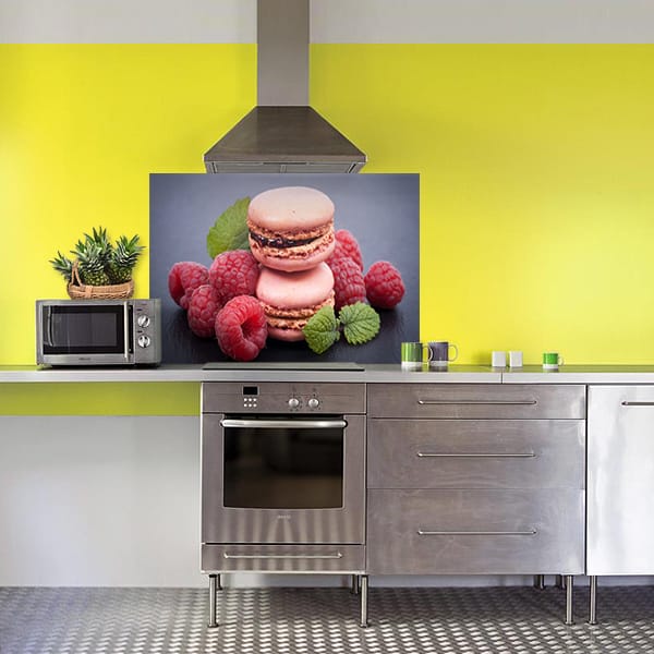 fond de hotte macaron framboises