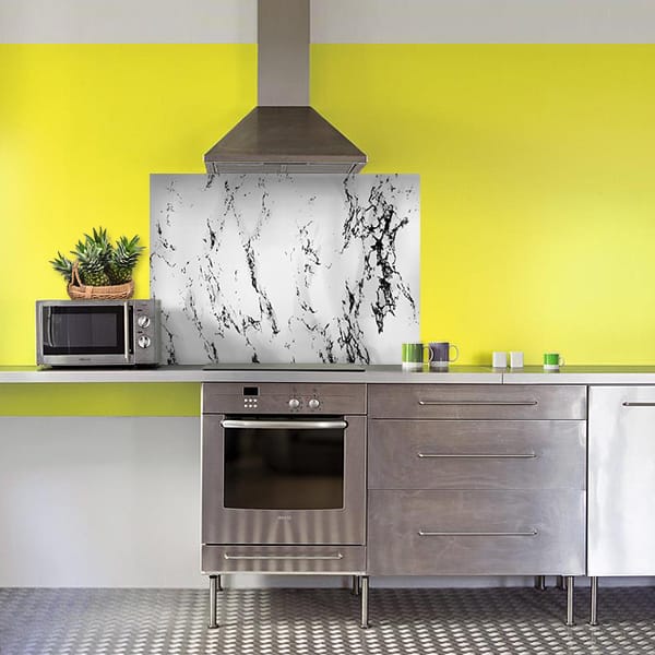 crédence marbre hotte