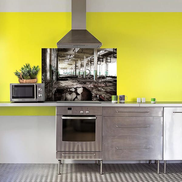 crédence bâtiment abandonné hotte