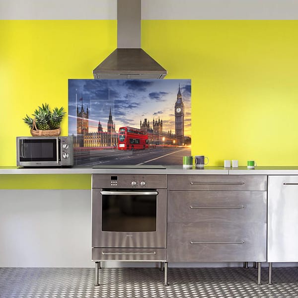 crédence Big Ben Londre fond hotte