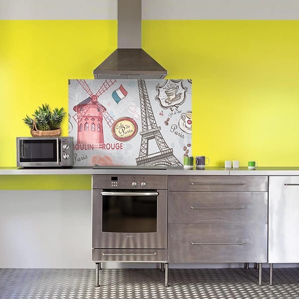 crédence moulin rouge fond hotte
