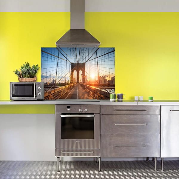 crédence pont cablé fond hotte