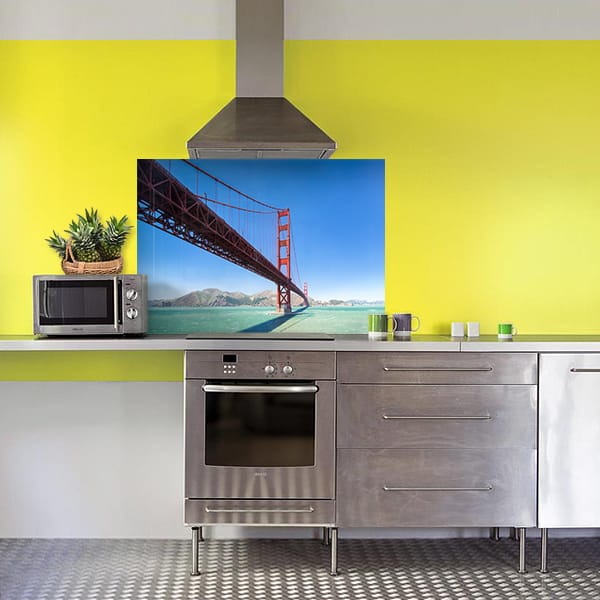 crédence Golden Gate 2 fond hotte