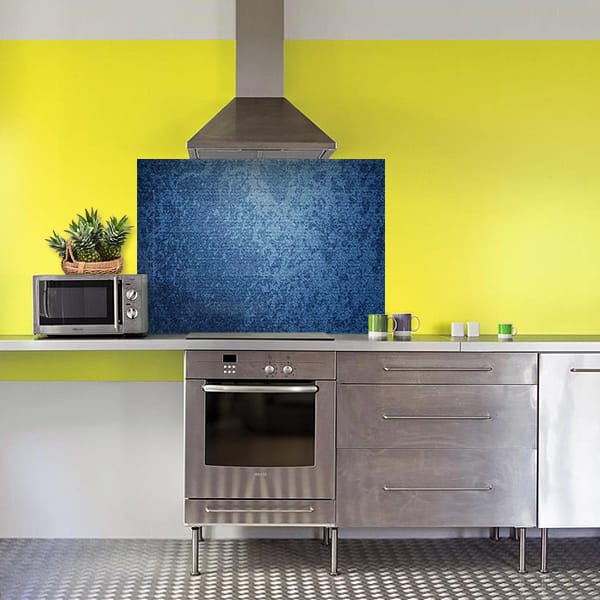 crédence usure bleu hotte