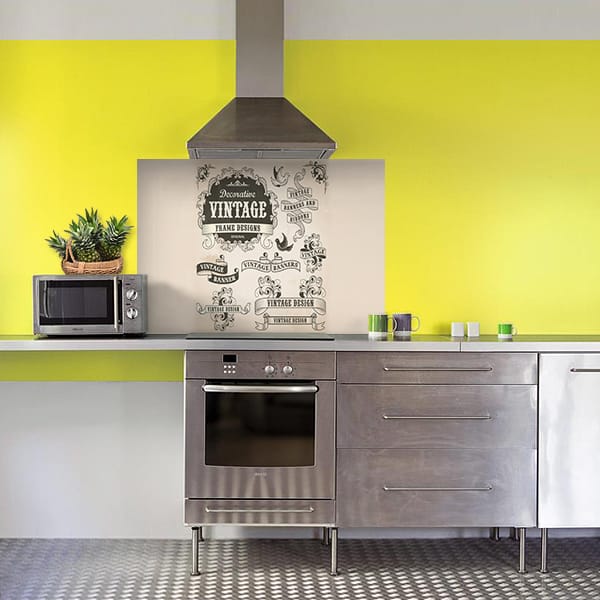 crédence vintage fond hotte