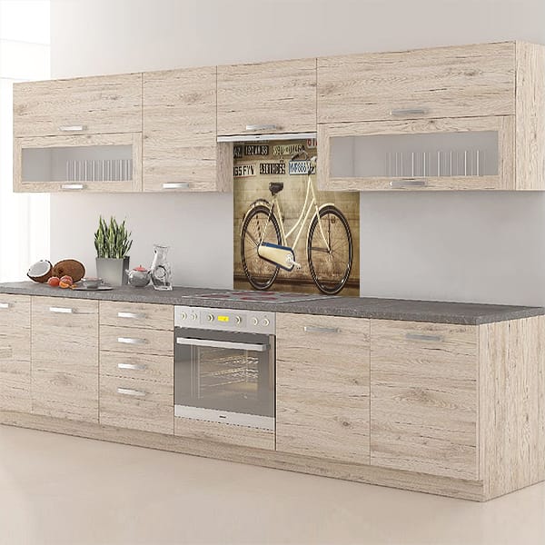 crédence vélo vintage fond hotte