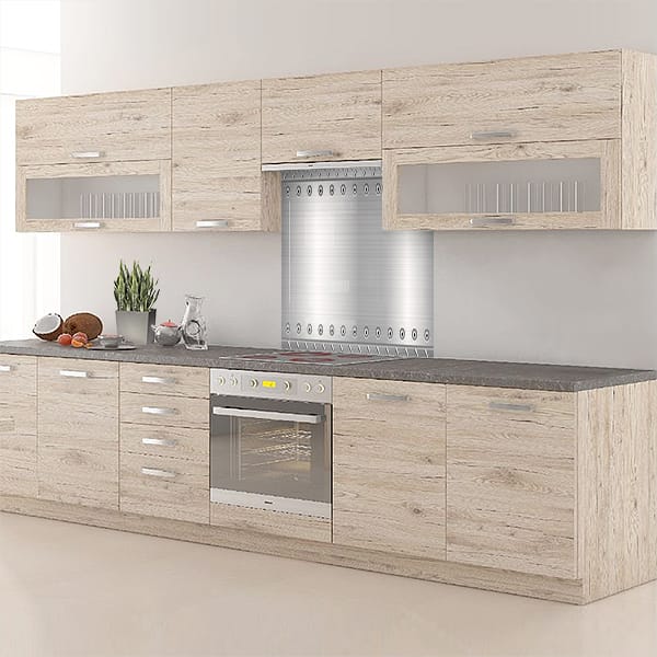 crédence plaque aluminium hotte