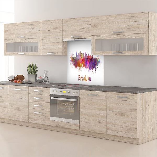 crédence brooklyn fond hotte