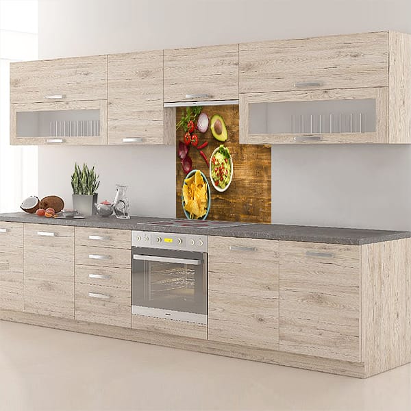 crédence aliment fond de hotte apéritif méxicain