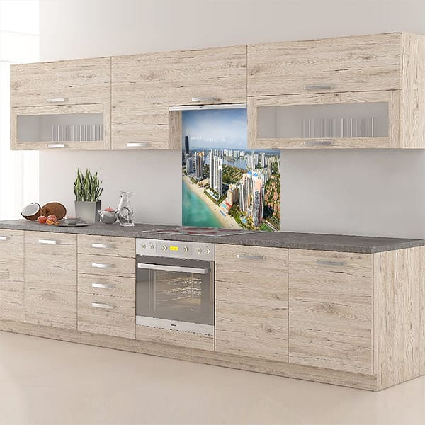 crédence ville balnéaire fond hotte