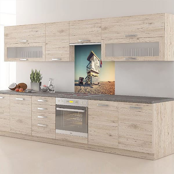 crédence Miami beach fond hotte