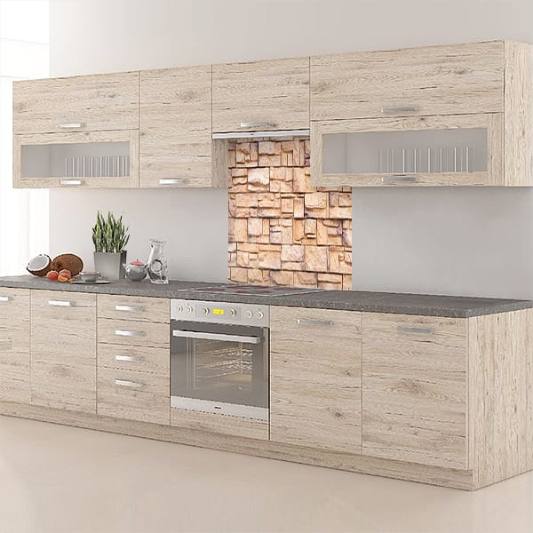 crédence pierres blanches hotte