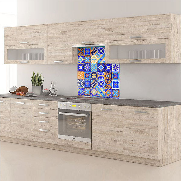 carreaux de ciments bleu