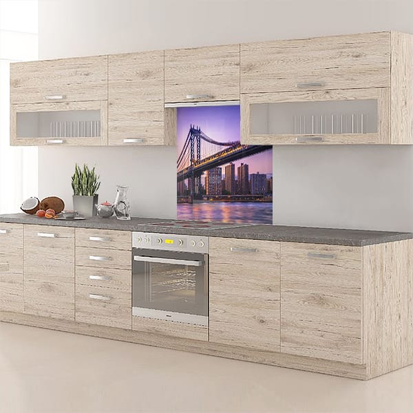 crédence pont ville fond hotte