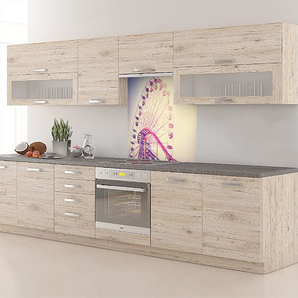 crédence grande roue fond hotte