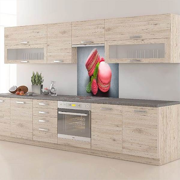 fond de hotte macarons framboise