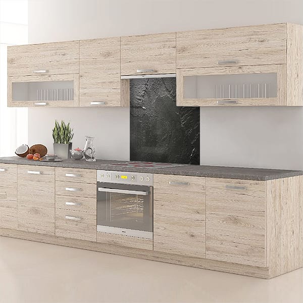 crédence ardoise noire hotte