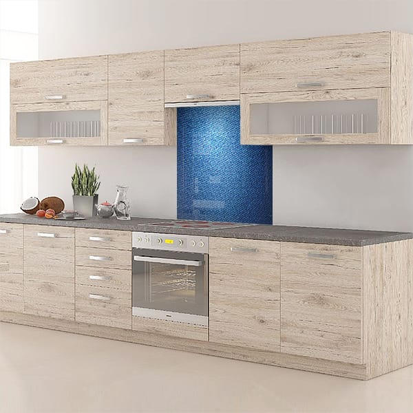 fond de hotte tissu jean bleu clair